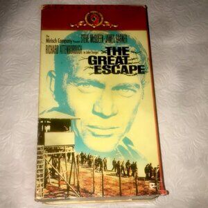 Vintage 1963 The Great Escape VHS#M201257 2-Tape Set Steve McQueen James Garner